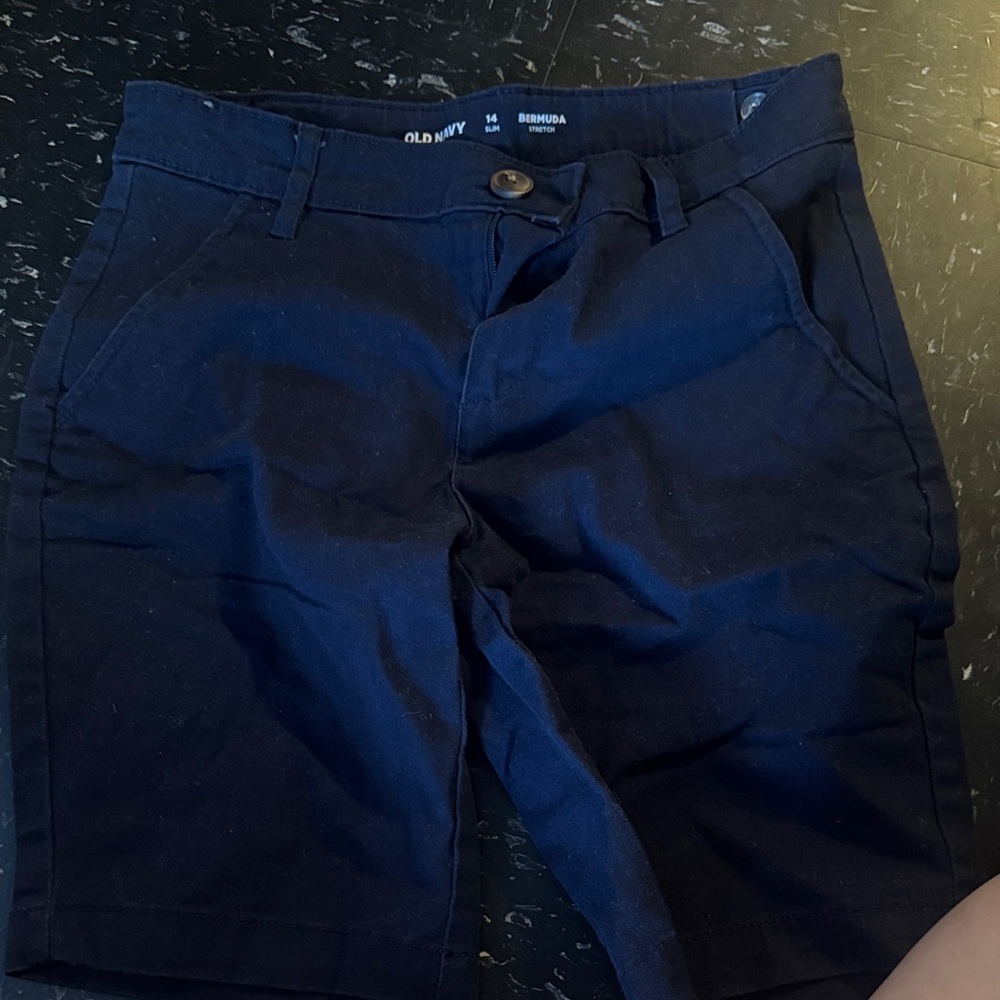Old Navy Navy Blue Kids Bermuda Shorts